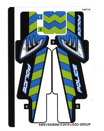 Cartela de adesivos para SET 42091