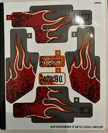 Cartela de Adesivos para SET 42090