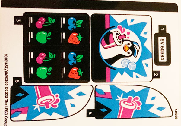 Cartela de Adesivo do Set 60384