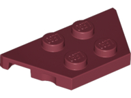 Placa 2x4 trapezoidal Dark Red