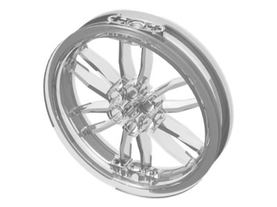 Roda Lego  75mm D. x 17mm Motocicleta Transparente