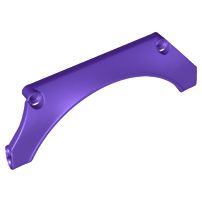 Painel de Paralamas de Carro Arqueado 15x2x5 Roxo