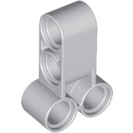 Conector para Pinos Duplo Perpendicular 3L Cinza Claro