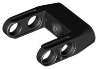 Conector de Furos de Eixo e Pino Preto