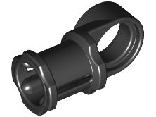 Conector Eixo-pino com Articulação Suave Preto
