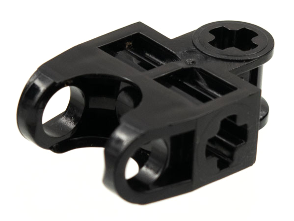 Conector de eixo 2x3 com soquete de junta esférica Preto
