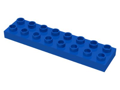 Placa 2x8 Lego DUPLO Azul