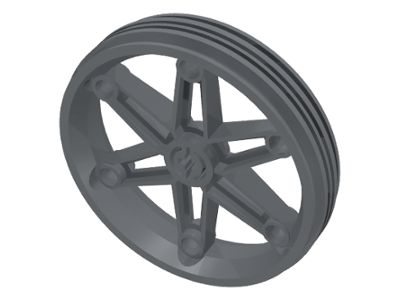 Roda Lego 61.6mm D. x 13.6mm motocicleta Cinza Escuro