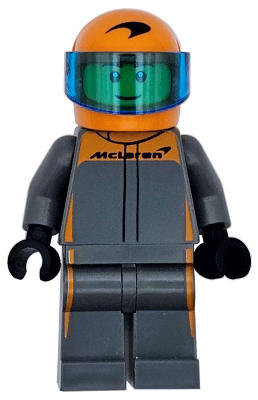 Minifigura Lego City - Piloto de Formula 1 - McLaren