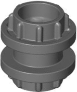 Anel de Direção Technic 2L com 8 Dentes Cinza Escuro