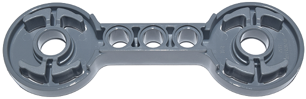 Disco de Junta Rotativa Duplo com furos para Pinos e Braço de elevação 3L Cinza Escuro