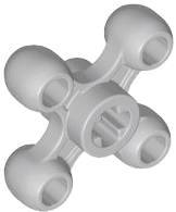 Roda dentada com manopla de câmbio e furo para eixo (orientação x) Cinza Clara
