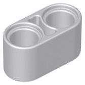 Viga 1x2 Cinza Claro