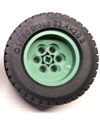Roda / Pneu - 62.4 x 20 (86652 / 32019) (01 unidade de roda + 01 unidade Pneu))