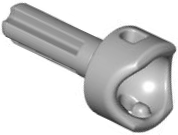 Junta Homocinética de Direção Larga com Eixo 2L Cinza Clara