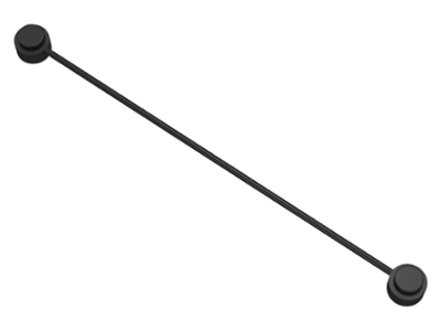 Corda com Studs nas Pontas (10L) Preta