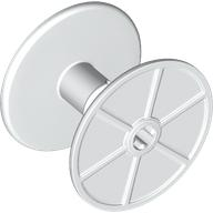 Carretel de Corda 4x4x3 Tambor com Furo Para Eixo Branco