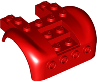 Para-Lamas 6x4 com 4 Pinos na Frente Vermelho