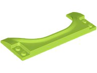 Para-Lamas 10x4x2/3 com Arco Horizontal Curvo Verde Limão