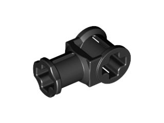 Conector de Eixos com Furo para Eixo Preto