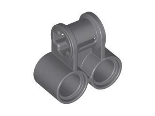 Conector Eixo Dois Pinos Perpendicular Cinza Escuro