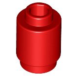 Tijolo Redondo 1x1 Aberto Vermelho