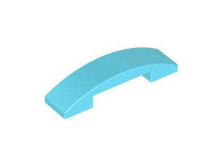 Tijolo Curvado 4x1 Medium Azure