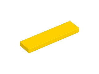 Placa Lisa 1x4 Amarela