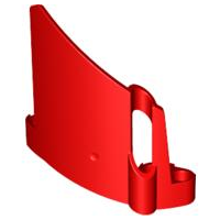 Painel de Carenagem nº 22 Grande furo Pequeno Lado A Vermelho