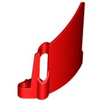 Painel de Carenagem nº 23 Grande Furo Pequeno Lado B Vermelho