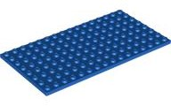 Placa Lego 8x16 Azul