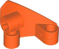 Painel Curvo #9 3 x 3 Cônico Esquerdo Reddish Orange