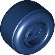 Roda de Plástico Rígido 37x21 com Furo para Pino Azul Escuro