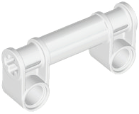 Conector de Eixo e Pino Perpendicular Duplo com Conector de Eixo 2L Branco