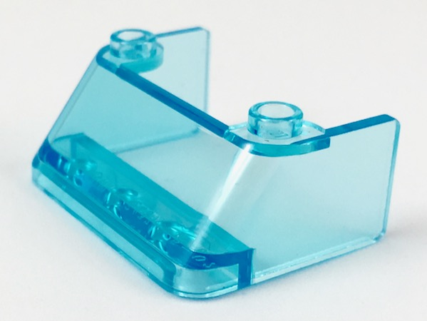 Para-brisa 3x4x1 1/3 Translúcido Azul Claro