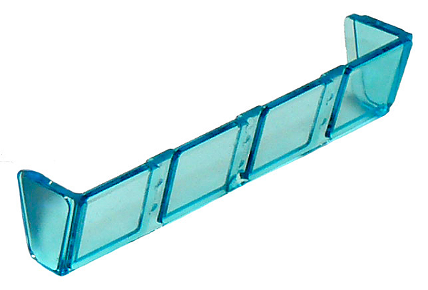 Vidro para Janela de Barco 2x8x2 Translúcido Azul Claro