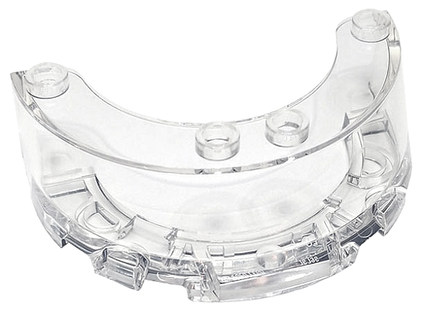 Para-brisa 4x6x1 1/3 Redondo Translúcido