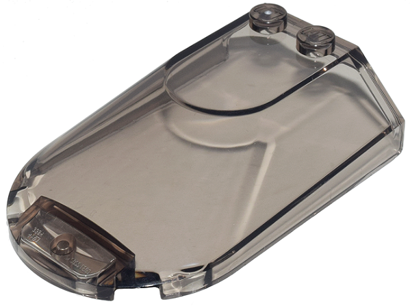 Para-brisa 6x4x1 1/3 Canopy com Laterais Inclinadas Translúcido Escuro