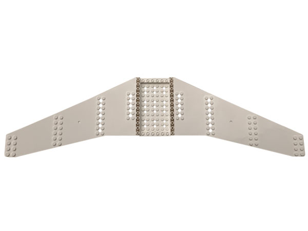 Placa de Asa 16x56x2 com 6x10 Pinos Rebaixados e 45 Furos Branca