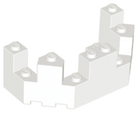 Torre do Castelo Topo 4 x 8 x 2 1/3 Branca