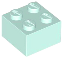 Tijolo 2x2 Light Aqua