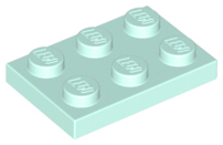 Placa 2x3 Light Aqua