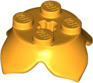 Folhas da planta 2x2 com 4 pétalas Laranja Brilhante