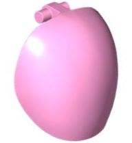 Armadura Grande com Alça Rosa Brilhante