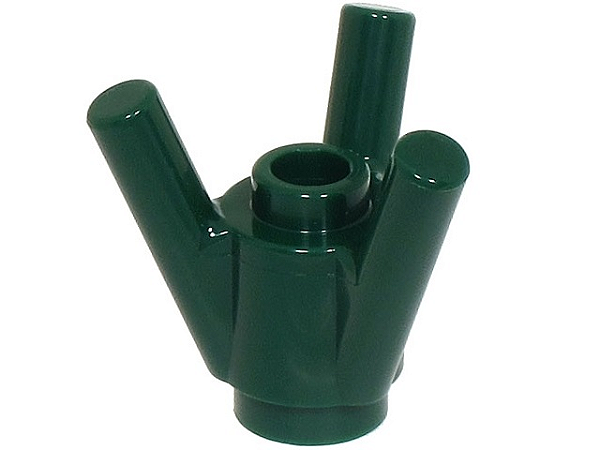 Tijolo Redondo com 3 Barras Diagonais Verde Escura