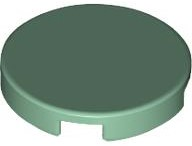 Placa Lisa Redonda 2x2 Sand Green