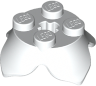 Folhas da planta 2x2 com 4 pétalas Branca