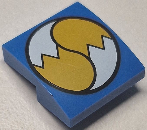 Inclinação Curva 2x2 com desenho de Rabos de Raposa Azul