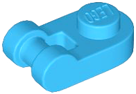 Placa Modificada 1x1 arredondada com alça de barra Dark Azure