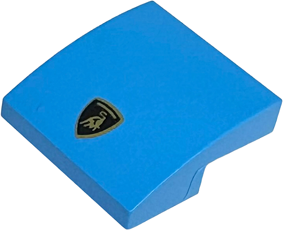 Inclinação Curva 2x2 Dark Azure com Logo da Lamborghini